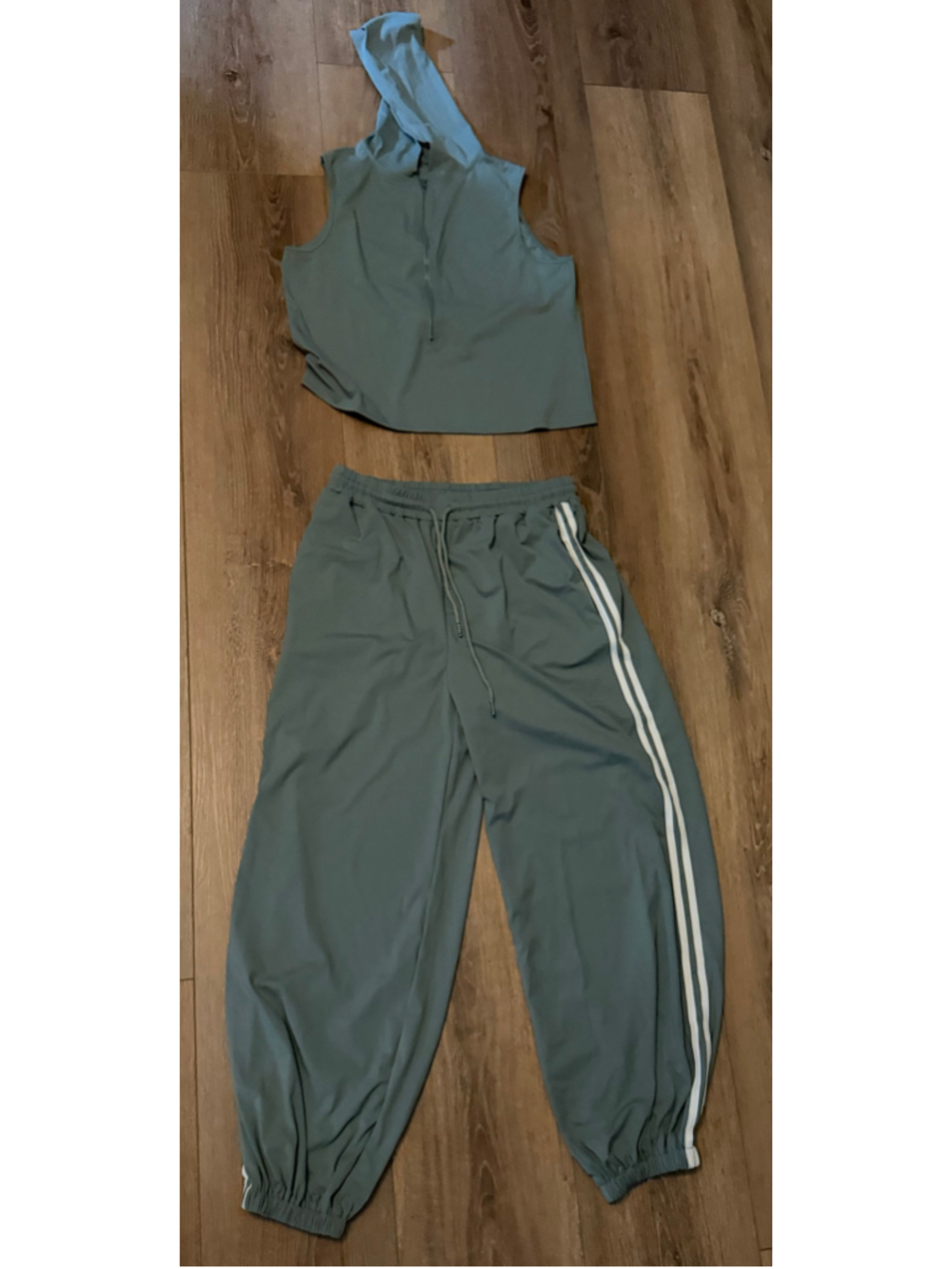 NEW 2 Pc Set Athleisure Hoodie Joggers L